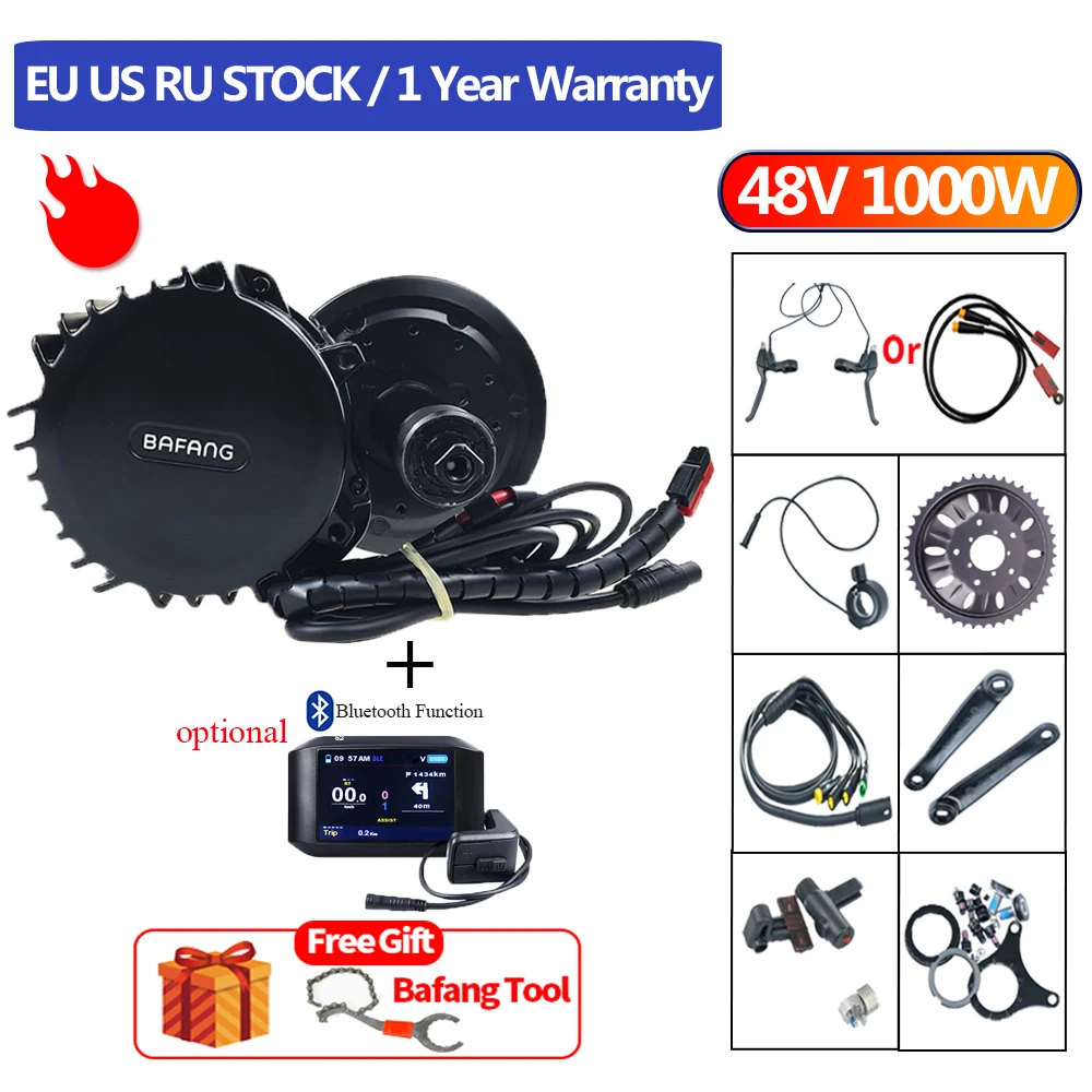 Bafang 48 в 1000 Вт BBSHD BBS03B фара для электровелосипеда электрический велосипед Motor
