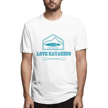 

2020 hot-sale Love Kayaking Canoeing Funny Boating T Shirt Men Male tshirt Short Sleeve Funny T Shirts Tops Tees
