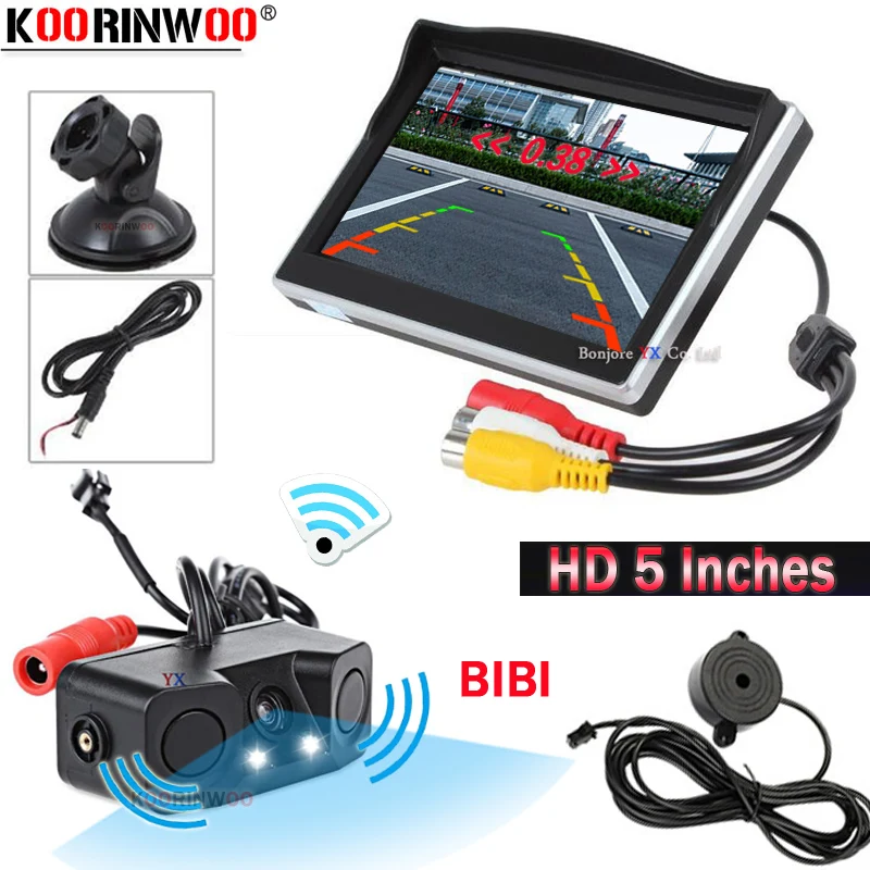 Koorinwoo Parktronic AHD CCD камера заднего вида автомобиля с датчиками 2 автомобиля детектор сигнализации Резервное копирование радар система безопас... Koorinwoo Parktronic AHD CCD камера заднего вида автомобиля с датчиками 2 автомобиля детектор сигнализации Резервное копирование радар система безопас...