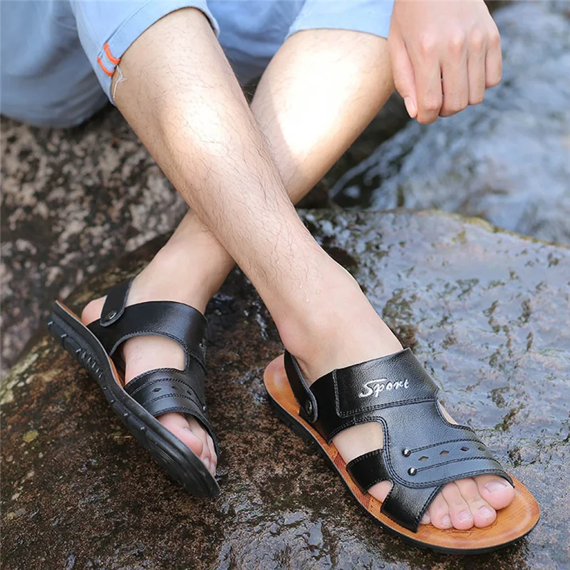 

Summer Leisure Beach Men Shoes High Quality Fashion Men's Casual Hollow Breathable Sandals Business Casual Sandals Comfortable