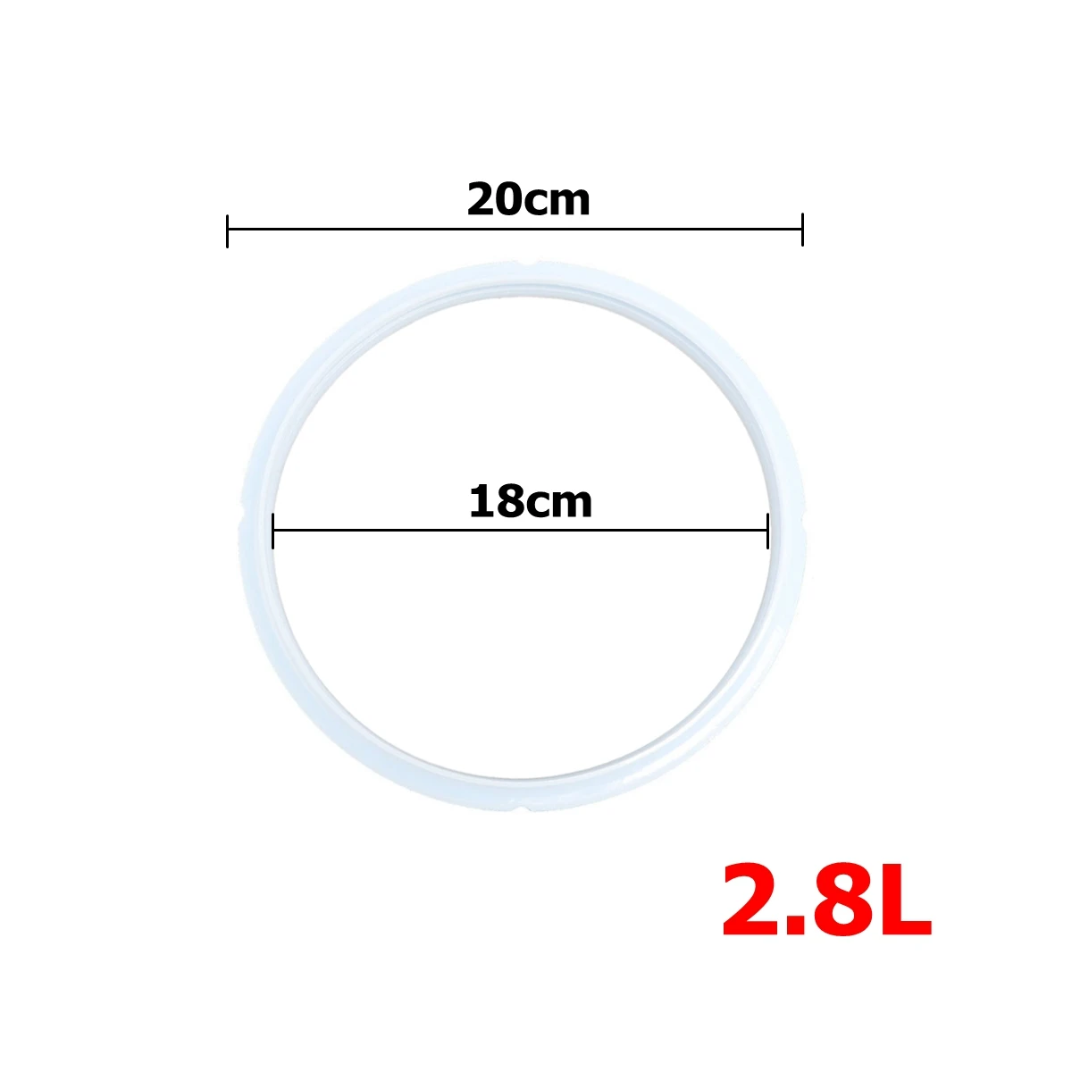 Уплотнительное кольцо 2.8L 3/4L 5/6L 8L Силиконовое уплотнительное кольцо для кухни и столовой Электрический горшок для сада - Цвет: 2.8L