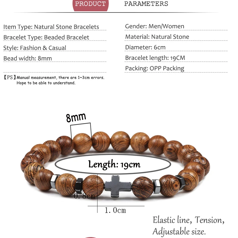 Prayer Bracelet Hematite Cross Rosary Natural Stone Beads Jesus Onyx Meditation Bracelets Bangles Jewelry Gift Pulsera stone bead bracelet,natural stone bracelet,beaded bracelet