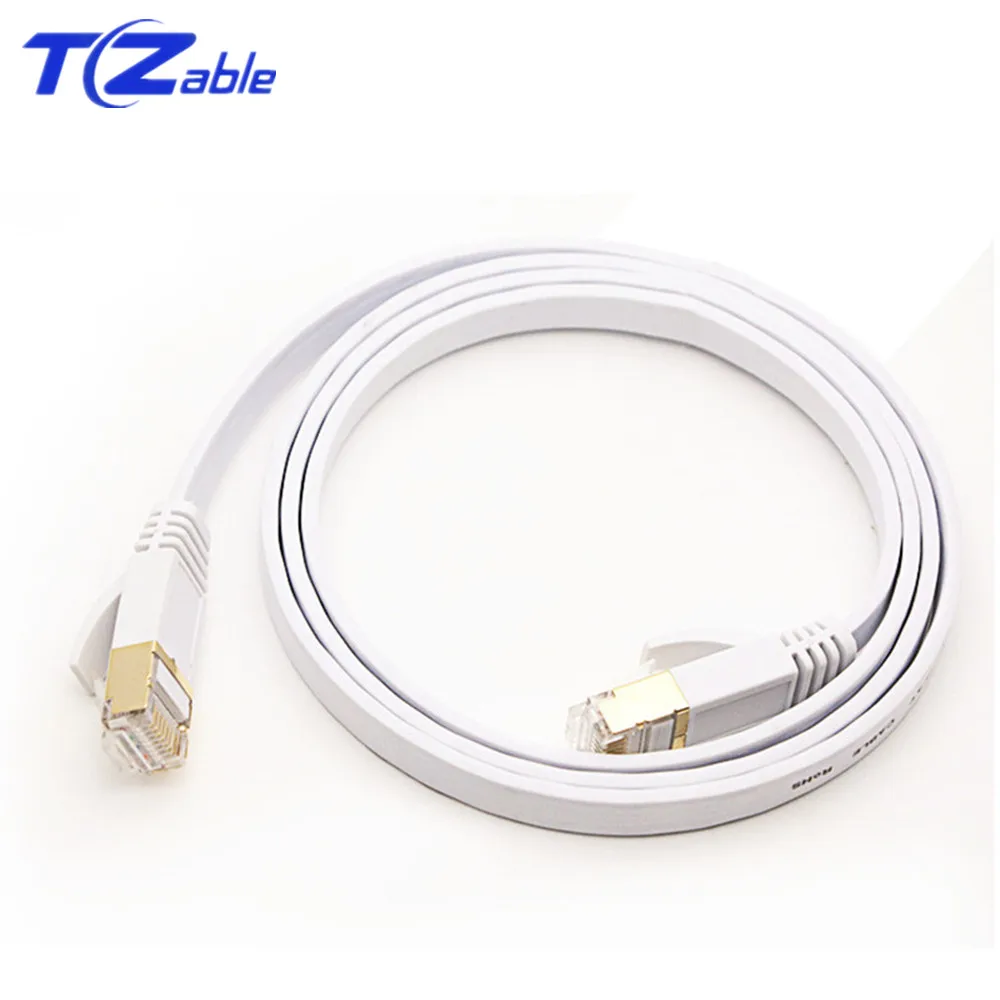Ethernet Кабель Cat 7 плоский RJ45 Lan кабель RJ 45 сетевой Соединительный шнур для
