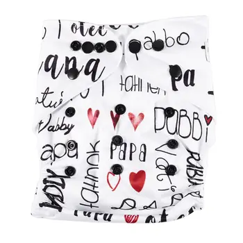 

MUMSBEST Baby Cloth Diapers Positioned Digital Cloth Diaper Cover Babies Washable Happy Family Cloth Nappy Pocket