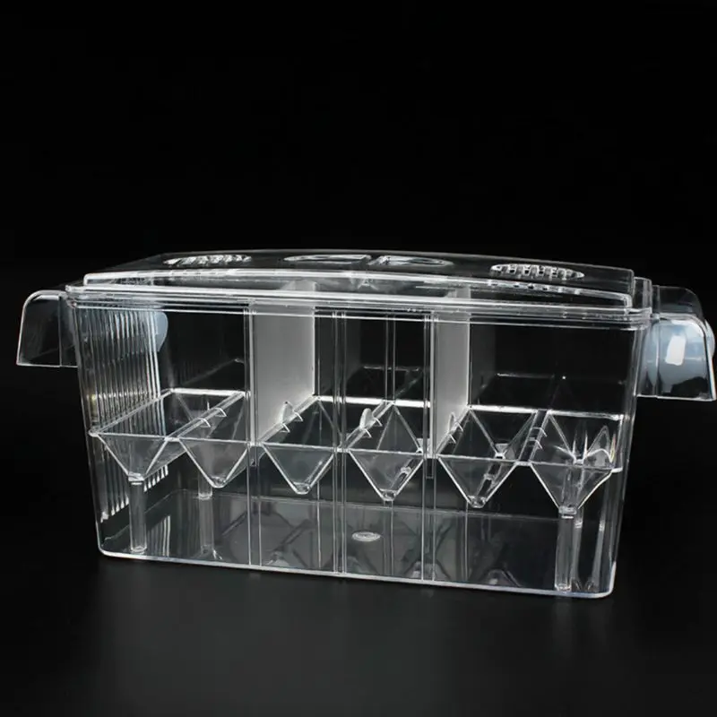 

2020 New Aquarium Isolation Hatching Box Acrylic Fish Tank Breeding Boxes Double Grid