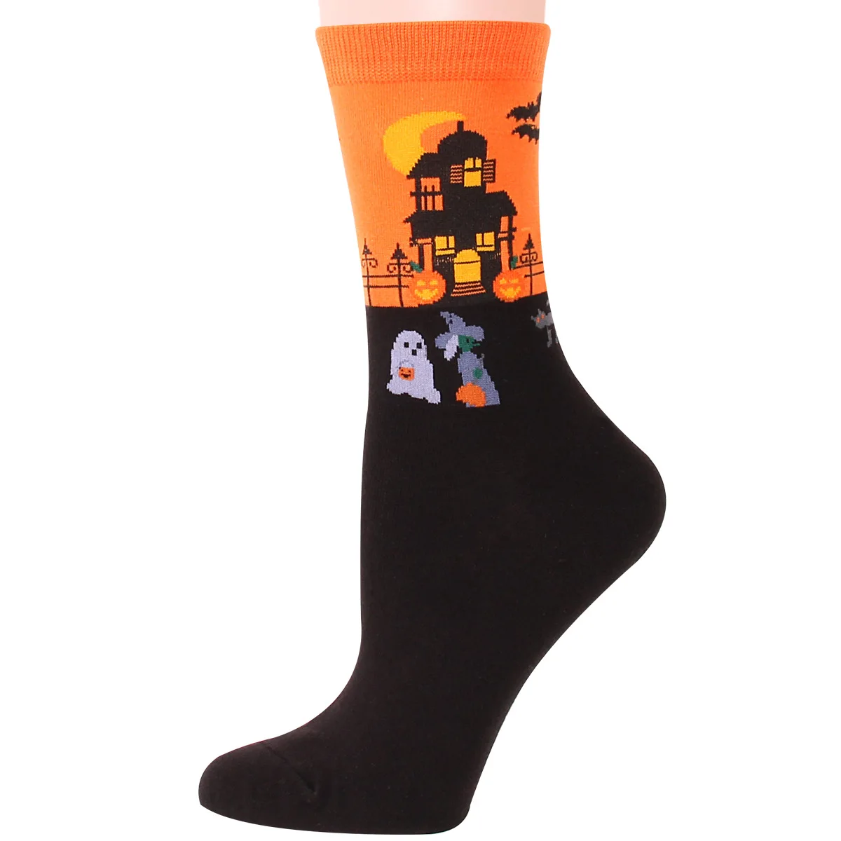 Unisex Frauen Männer Baumwoll socken süße Mode Halloween Horror Cosplay lässige Söckchen Kürbis kopf warme Socken Geschenk für Mädchen Sox – Detail 2
