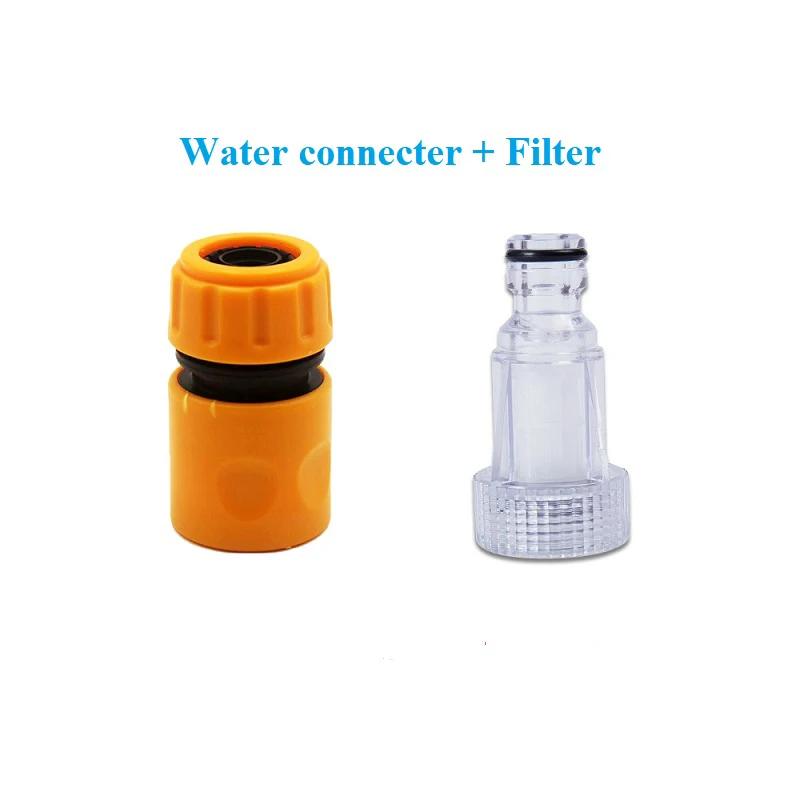 Connecteur d'eau filtre accessoires voiture laveuse adaptateur nettoyeur haute pression filtres filets tuyau raccord buse jardin machines ► Photo 2/6
