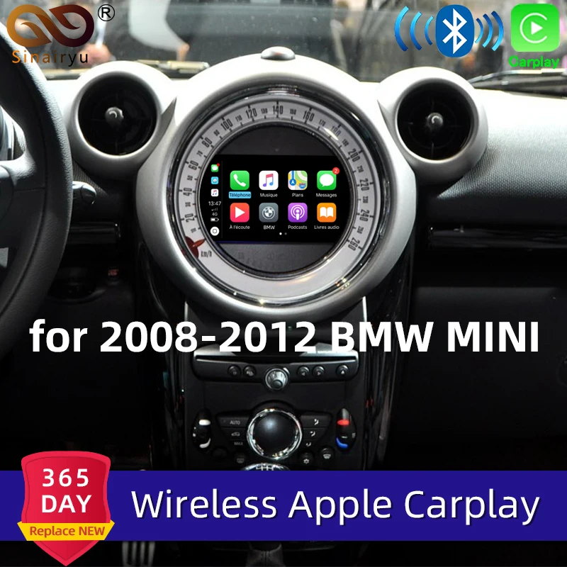 Sinairyu Wireless Apple Carplay For Bmw Mini Cic 8.8inch/6.5inch Screen