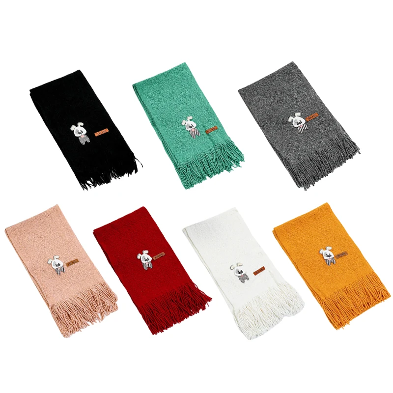 

Winter Warmer Cartoon Dog Pattern Scarf Infant Scarves Toddler Neckerchiefs Warm Scarves for Baby Boy Girl Baby Scarfs