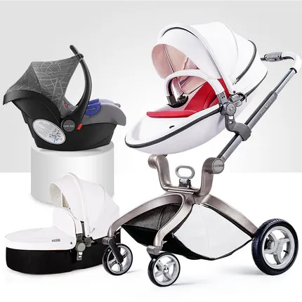 Детская коляска hotmom Deluxe из искусственной кожи с высоким пейзажем европейский