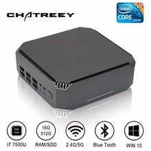 Intel Core i5 7200u i7 7500u Mini PC Desktop Gaming Computer with Windows 10/linux NVME SSD HTPC