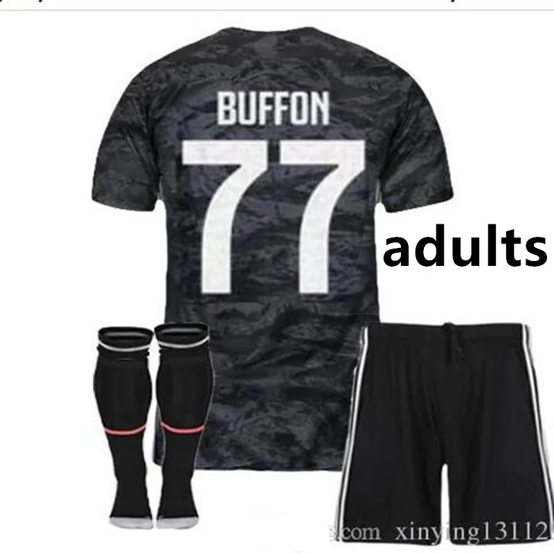 Комплект для взрослых+ носки juve Футбольная Футболка BUFFON Dybala DE LIGT Ramsey Ronaldo Kean футболка для взрослых 19/20 juve трикотажные изделия - Цвет: shirt