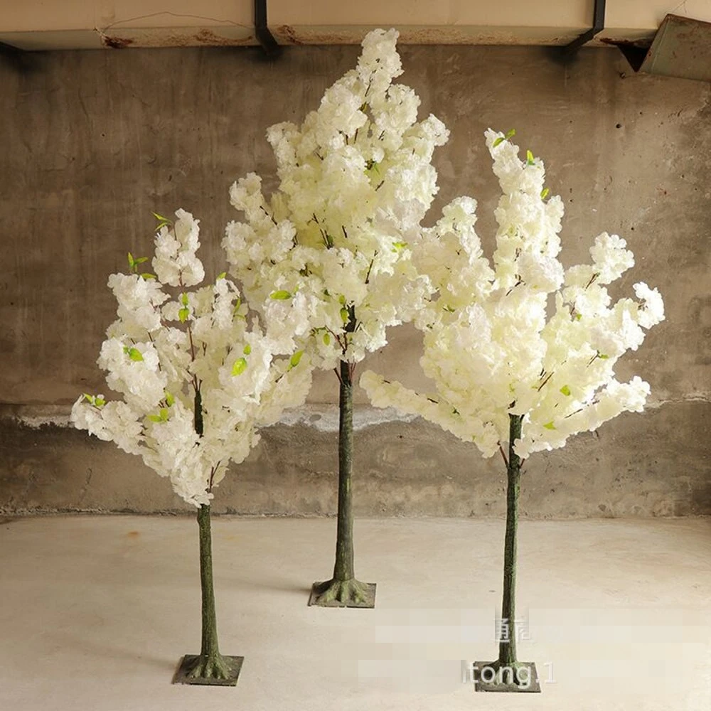 造花を模した白い桜の木 ローマの柱 道を歩く 桜の枝 ウェディングモールのアクセサリー Artificial Dried Flowers Aliexpress
