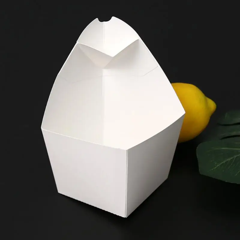 Коробка для картофеля фри, упаковка для чипсов, вечерние стаканчики, одноразовая бумажная посылка для еды, держатель для фаст-фуда LX8459