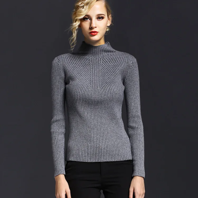 

Women Sweaters And Pullovers 2020 New Autumn Winter Casual Knitted Women Tops Long Sleeve Basic Sweaters For Women L1839