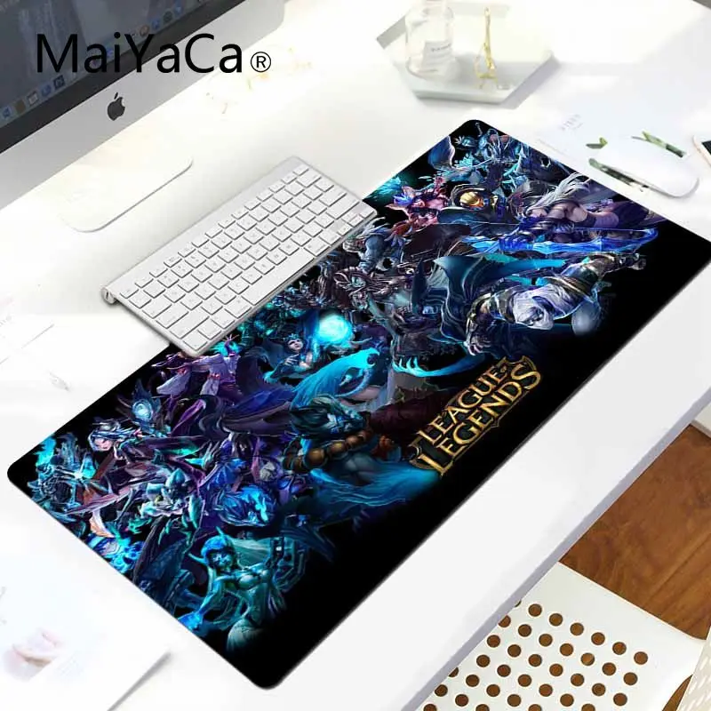 MaiYaCa дизайн Лига Легенд большой коврик для мыши PC компьютерный коврик игровой коврик для мыши - Цвет: LockEdge 30X90cm