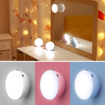 

LEADLY Motion Sensor Night Light USB LED Step Light Stick On Wall Light Magnet Closet Lights For Stairs Hallway Bathroom Home