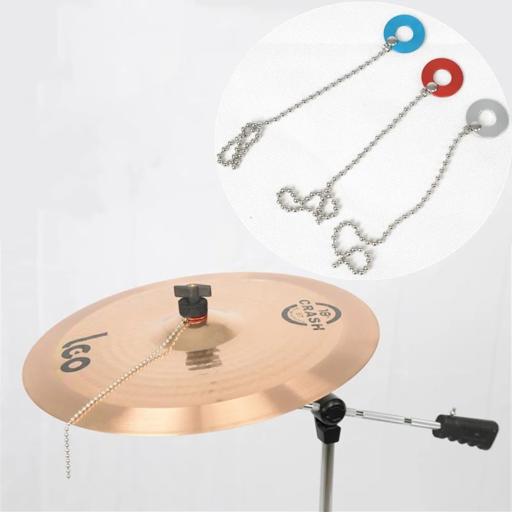 

Aluminium Alloy Cymbal Sizzler Extension Chain Adjustable Silver/Blue/Red Musical Instruments For Drum Jazz Drums Accessories