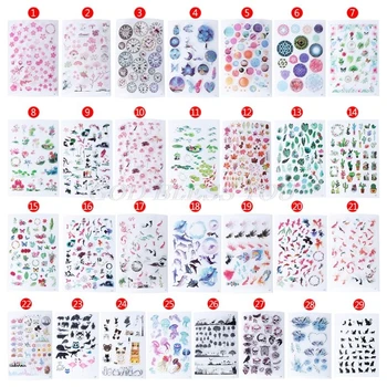 

UV Resin Epoxy Resin Crafts Material Filler Sticker Floral Colorful Translucent Crystal Animal Landscape DIY Jewelry Making Tool