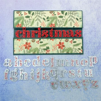 

Kokorosa Alphabet Letter Dies for Card Making Metal Cutting Dies Scrapbooking Craft Dies Embossing Stencil Die Cut Decor