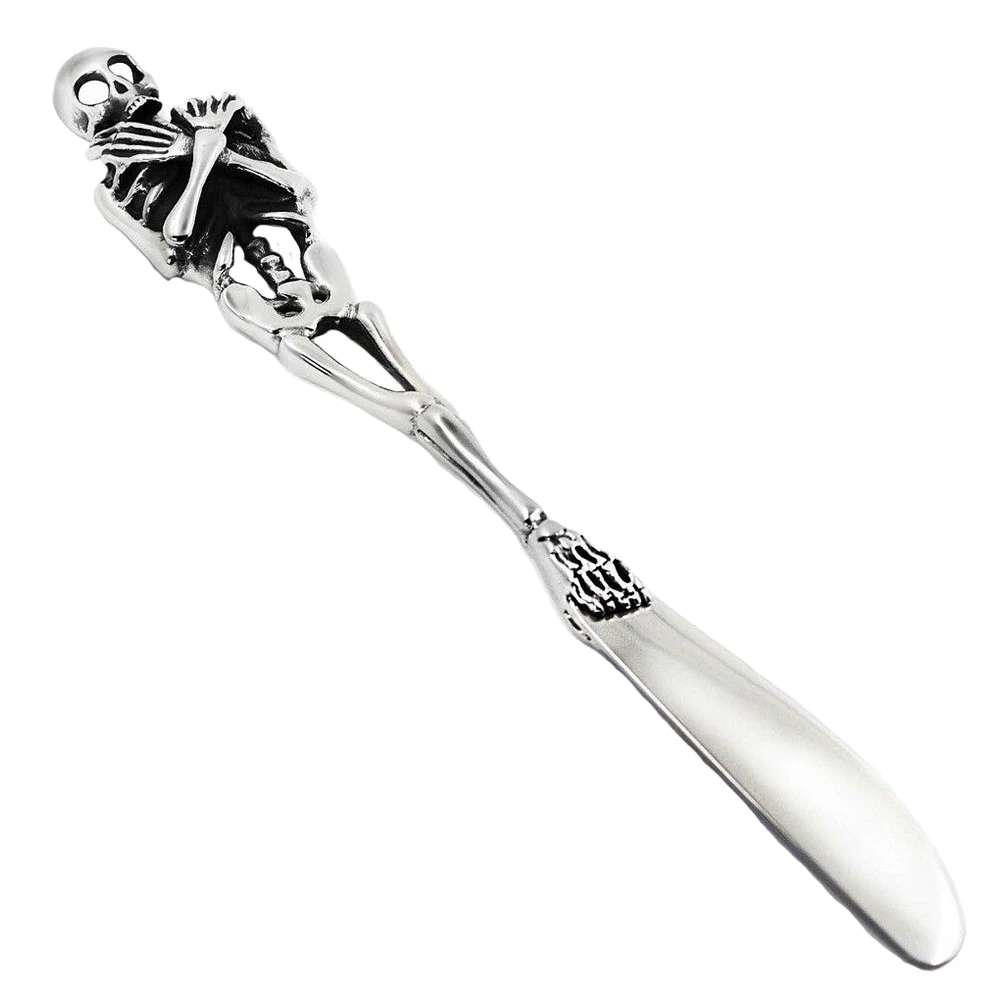 Knife Ложка из нержавеющей стали, вилка, нож, столовые приборы, набор, Череп, Хэллоуин, Свадебная вечеринка, современный кухонный портативный столовый прибор, инструмент - Цвет: Knife