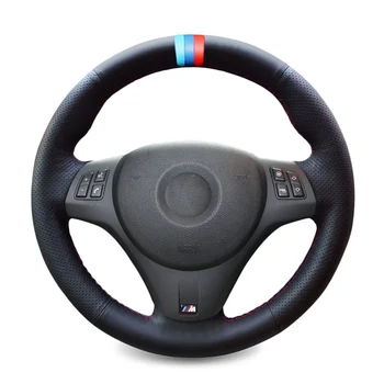 

Microfiber Leather Auto Braid On The Steering Wheel Cover for BMW M Sport M3 E90 E91 E92 E93 E87 E81 E82 E88 X1 E84 Car Covers