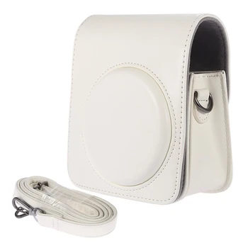 

Classic Vintage Compact PU Leather Case Bag for Fujifilm Instax Mini 70 Instant Film Camera with Shoulder Strap white