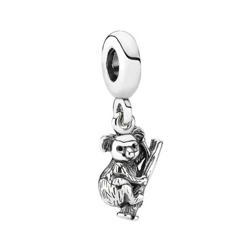 

Authentic 925 Sterling Silver Bead Koala Bear Dangle Charm Fit Pandora Women Bracelet Bangle Gift DIY Jewelry