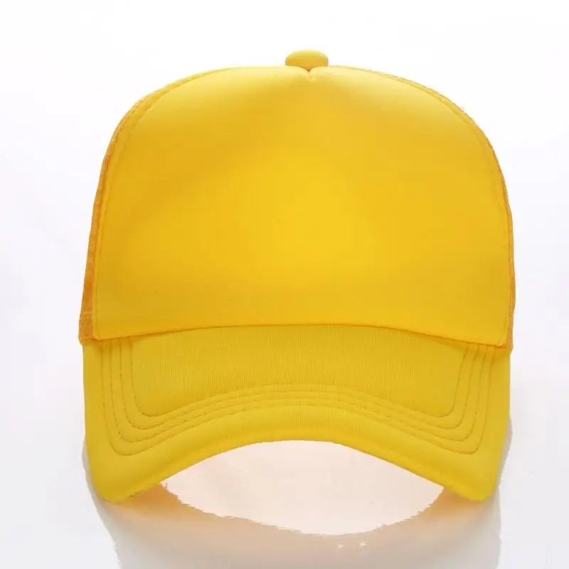 Yellow Цена по прейскуранту завода-изготовителя! Дешевые бейсболки для мужчин и женщин из полиэстера с логотипом - Цвет: Yellow