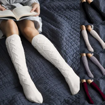 

1 Pair Women Stockings Girls Ladies Thigh High Over the Knee Socks Long Cotton Stockings Warm Long Socks Calcetines Mujer L58