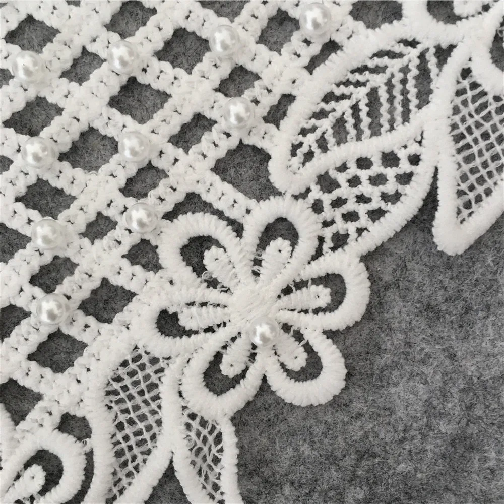 ABS Pearl Lace collar Laces Application sewing Embroidered fabrics dresses Craft materials baby hair bands Accessories lace fabric,lace garment accessories,lace sewing supplies,lace accessories,lace sewing accessories,lace hair accessories,lace decoration