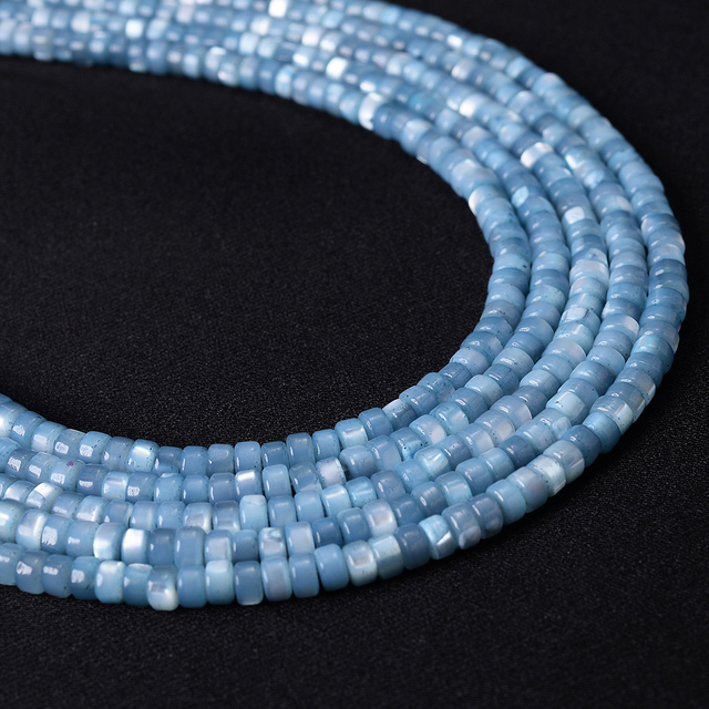 Natural Shell Beads 2x4mm Cylinder Loose Spacer Bead for Jewelry Making DIY Necklace Bracelet Earrings Charms 180pcs