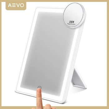 

AEVO Makeup Mirror with Light 72-LED Lighting Touch Screen 10X Vanity Mirror Desktop Cosmetic Make Up Mirror Lady Girls Gifts