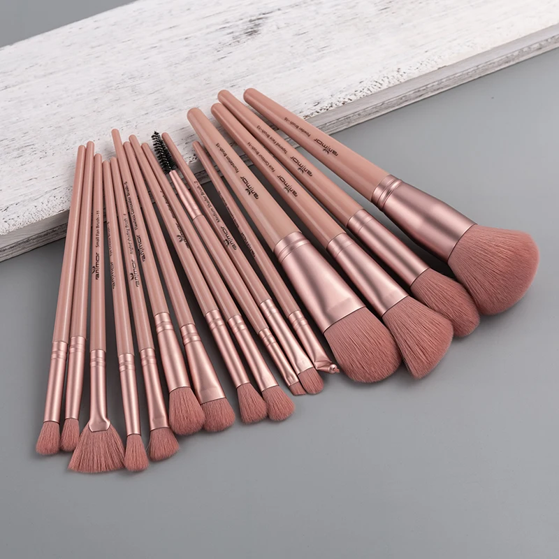 Best Price Makeup-Brushes-Set Eyeshadow Powder Blush Blending-Brush Eyebrow-Contour ANMOR Fan 16pcs NyoQK8qbQ
