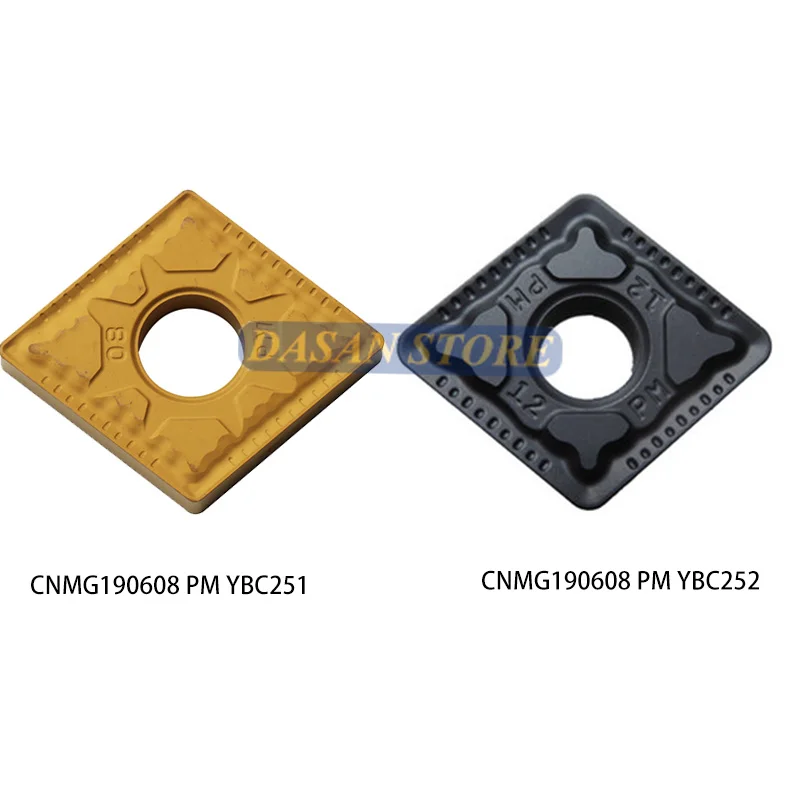 10PCS CNMG190608 PM YBC252 YBC251 CNMG190612 CNMG190616 High Quality Carbide Inserts CNC Lathe Turning Cutter TOOL for Steel