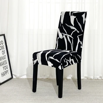 

Spandex Chair Cover Elastic Seat Cover Anti-dirty Chair Covers for Weddings Dining Chair Cover Christmas Decorations for Home