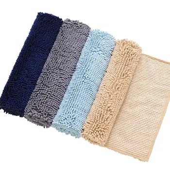 

3-Piece Bathroom Carpet Set Chenille Floor Mat Washable Bathroom Dry Fast Non-Slip Absorbent Bathroom Carpet