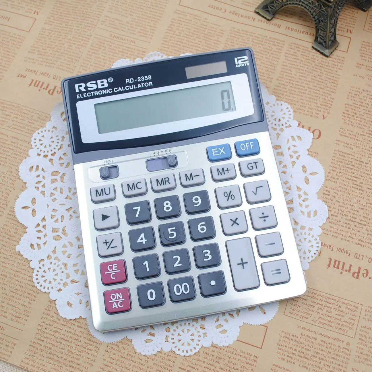 RSB rong ceafer 2358 для финансовых целей калькулятор 12 бит цифровой Дисплей солнечный калькулятор