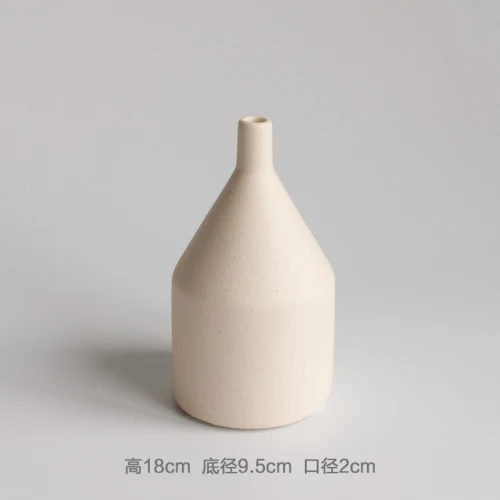 Керамическая ваза в европейском стиле конфетного цвета, украшение в виде цветов для гостиной, декоративная керамическая ваза FF80O - Цвет: D