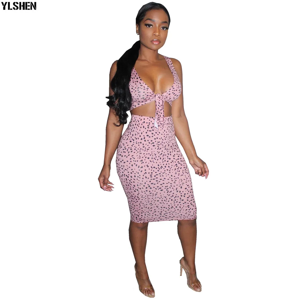 2 Pieces Set African Dresses for Women Summer Crop Tops + Skirt Sets African Clothes Africa Dashiki Beach Boho Dress Clothing 10