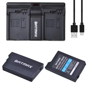 

Batmax 2400mAh PSP-2000 Battery +USB Dual Charger for Sony PSP3000 PSP 2000 3000 Gamepad for PlayStation Portable Controller