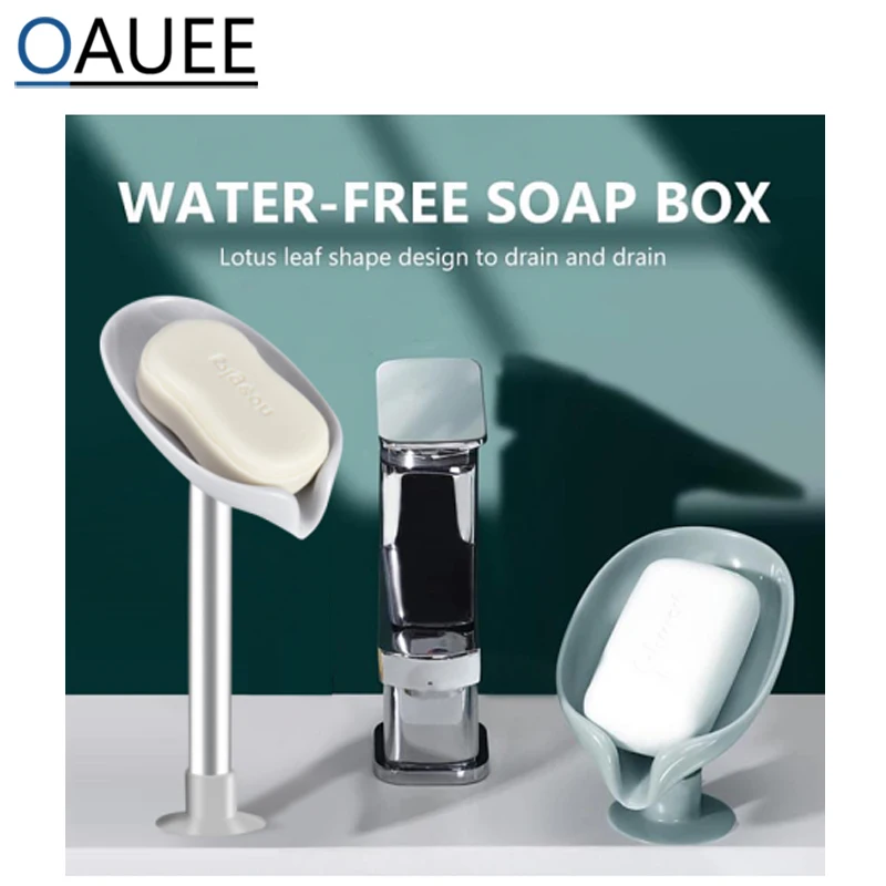 Блатт Seife Box Ablauf Halter Bad Dusche швамм Ablage Kreative Sauger wассер-reies lagbox | Дом и сад