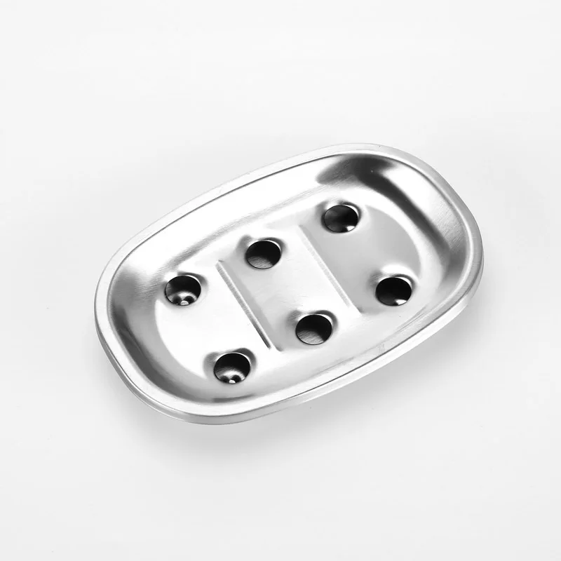 Creative Home Table-board 304 Stainless Steel Soap Dish Household Soap Dribbling Water Pan Hotel Sanitary Ware Supplies