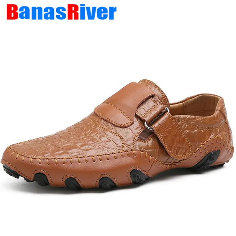 

Spring and Autumn Comfortable Casual Driving Shoes Loafers Men Octopus Sole Business Quality Handmade Leather Flats Moccasins