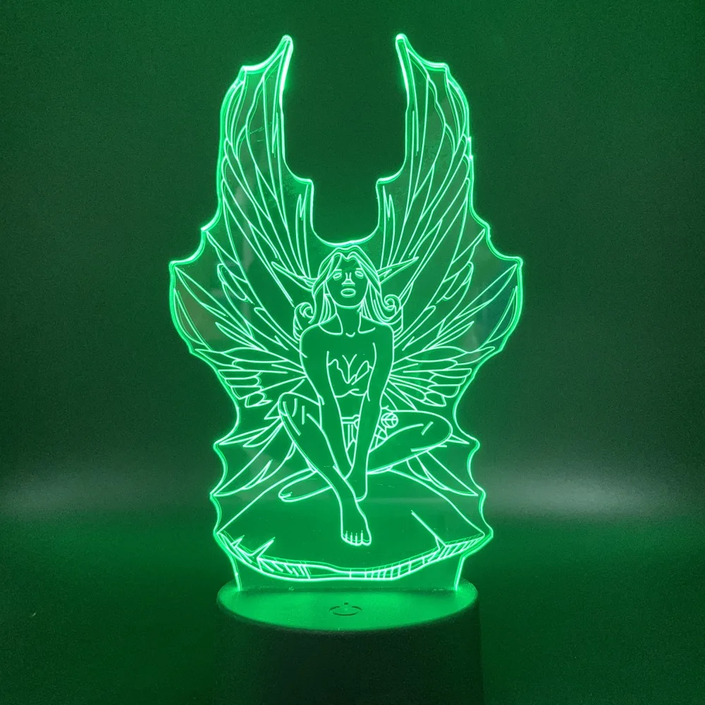 

3D Night Light Led Fairy For Girl Gift Live Room 3D Lamp Visual Light Effece Night Light Led For Children unique Night Light Led