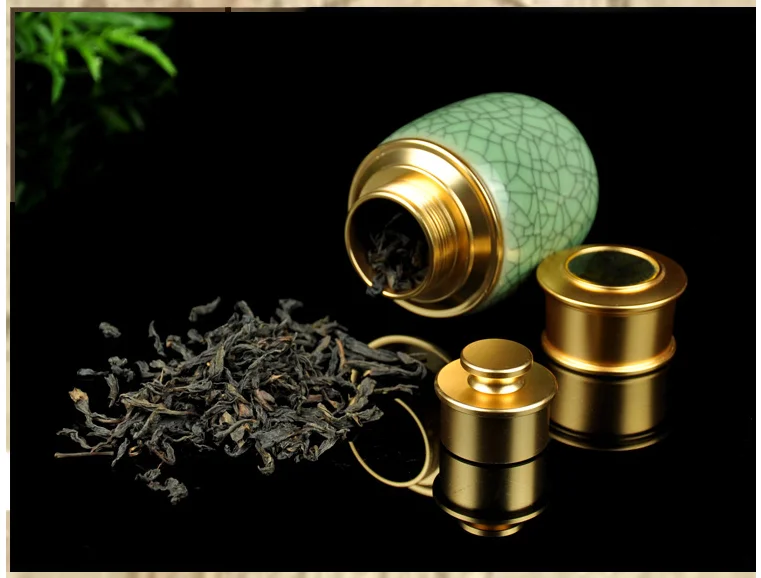 Celadon металлический рот дома Ganoderma lucidum чай кофе в зернах печенье конфеты влагостойкие запечатанные банки таблетки емкость для порошка бак