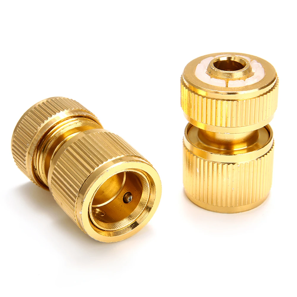 New Brass-Coated Hose Adapter, 1/2" Quick Connect Swivel Connector Garden Hose Coupling Systems for Watering Irrigation Tools tree irrigation kit