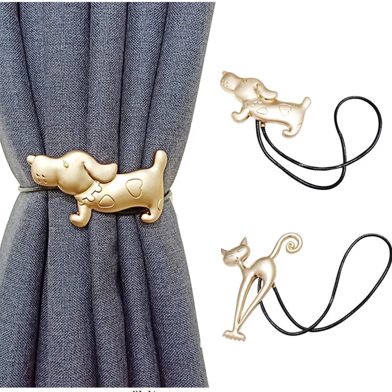 1 шт. милый занавес с изображением животных ремни магнитной задней частью