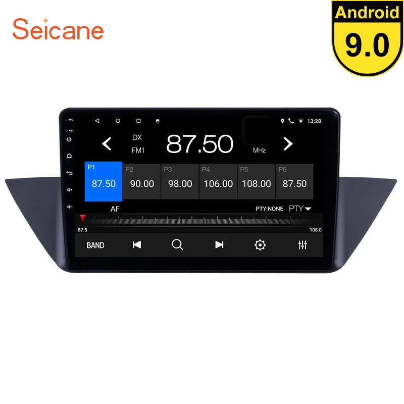 

Seicane Android 9.0 10.1 inch Double Din Car Radio GPS Multimedia Unit Player For 2009-2013 BMW X1 E84 support mirror link