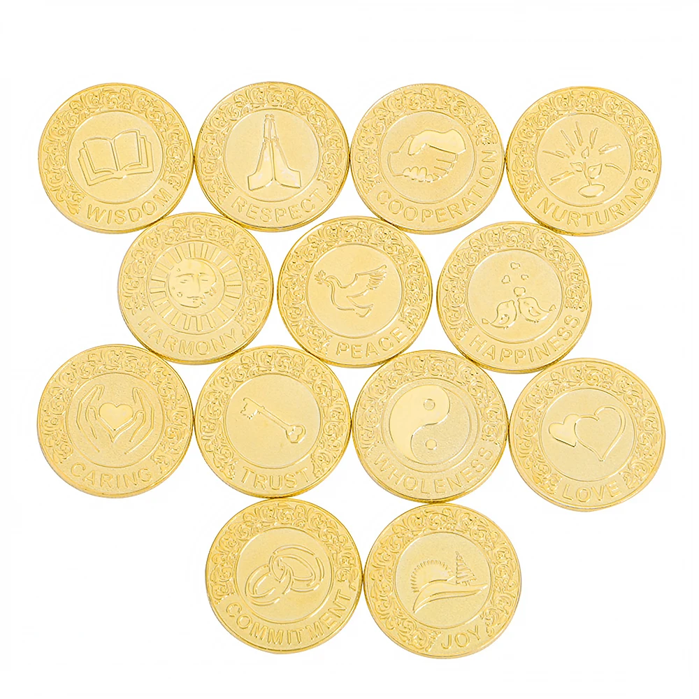 Английский Серебряный свадебный набор монет Arrhae Unity с подарочной коробкой, свадебные монеты Arras, свадебная церемония, подарок для пары, золотой Arras de Boda